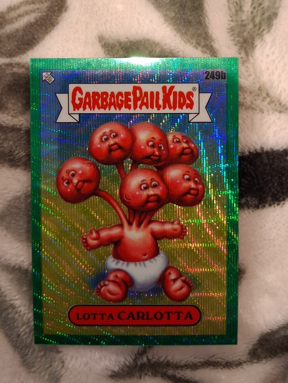 GPK 2023 Chrome Series Lotta Carlotta In Rare Green Wave Refractor